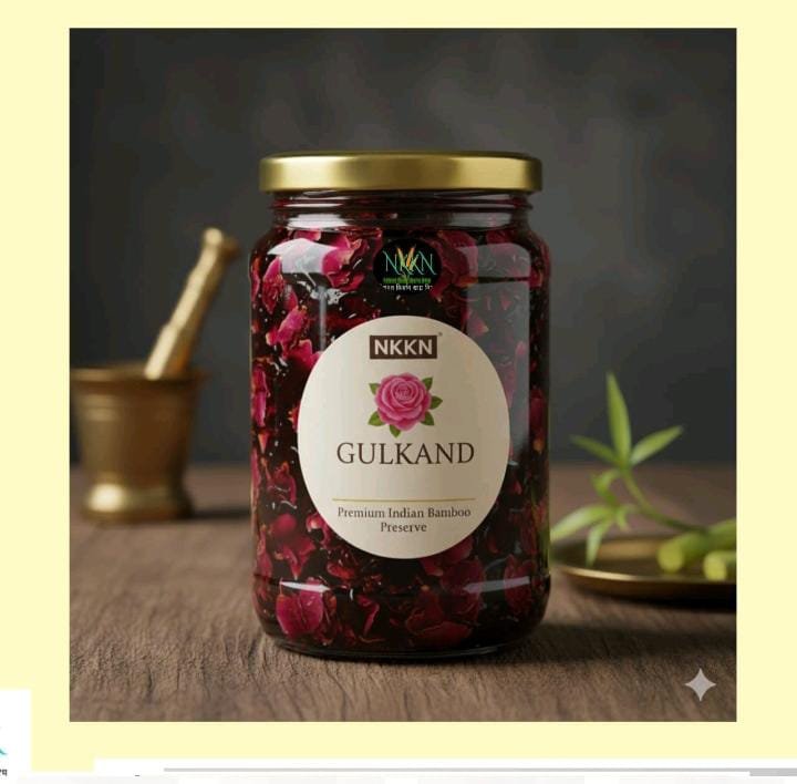 Gulkand The Timeless Rose Preserve for Health Cooling & Wellness NKKN